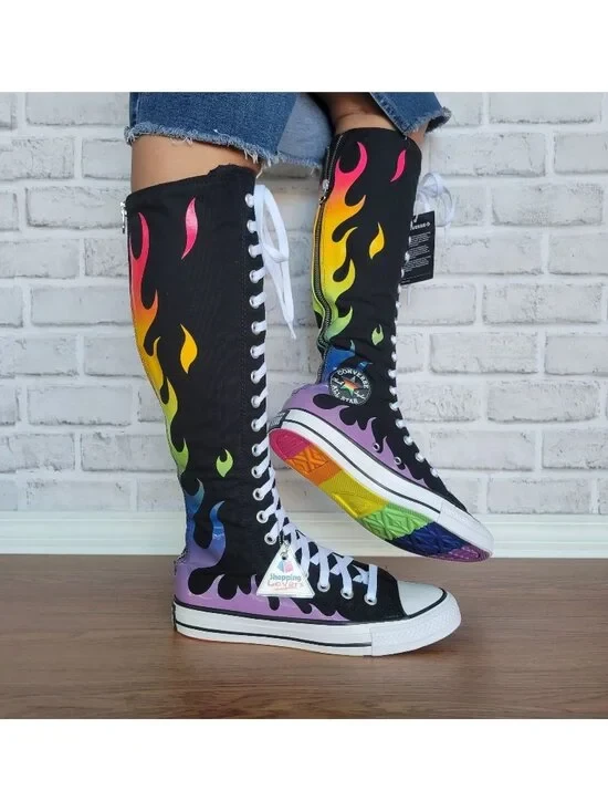 ❤️Converse Chuck Taylor All Star XXHi Pride Sz 8 Women Ultra-high Boots A15779C