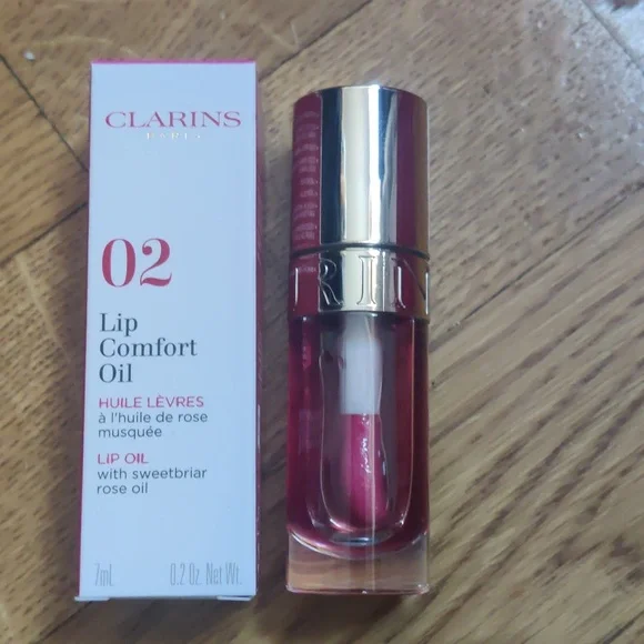 Clarins Lip Comfort Oil in Raspberry 02