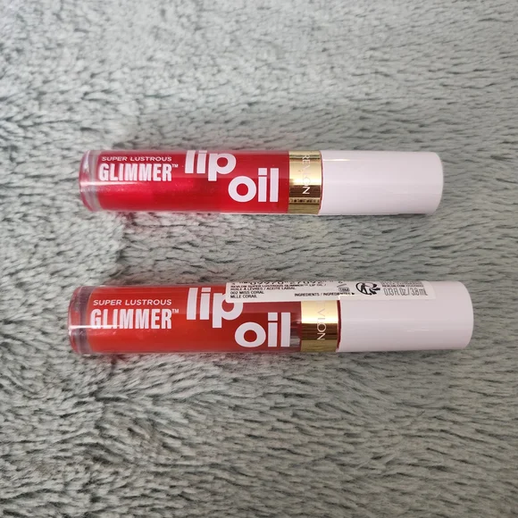 Revlon Super Lustrous Glimmer Lip Oil Glow Mama & Miss Coral