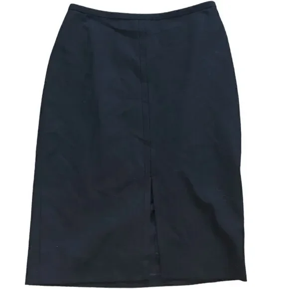🐿️ BCBG MaxAzria Black Wool Blend Pencil Skirt Size 0