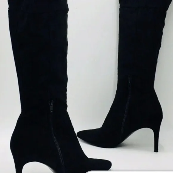 💘💕Womens Aqua Lola Black Knee-High Boots - Size 8.5 - 3.5
