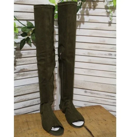 Women’s Bamboo Knee Flat Boots (83)