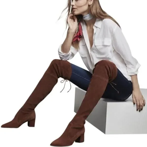 Stuart Weitzman | Over-the-Knee Suede Boots | 11.5