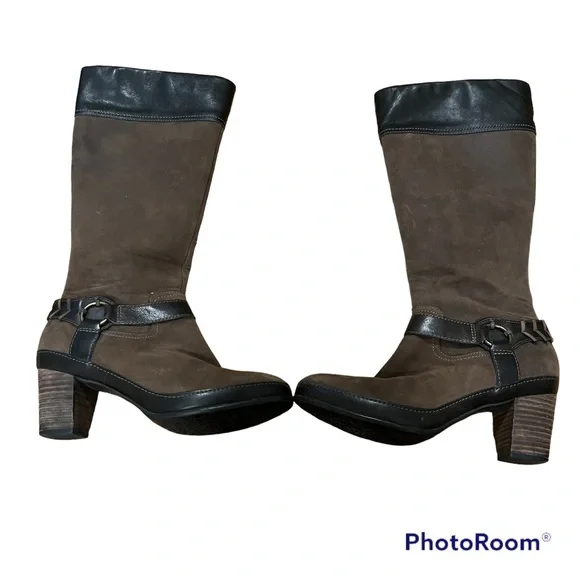 Clarks Active Air Knee High Boots Brown Size 7.5