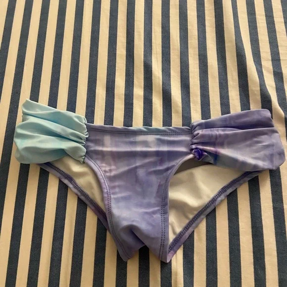 Frankie's Bikinis Light Blue and Lavender Swimwear