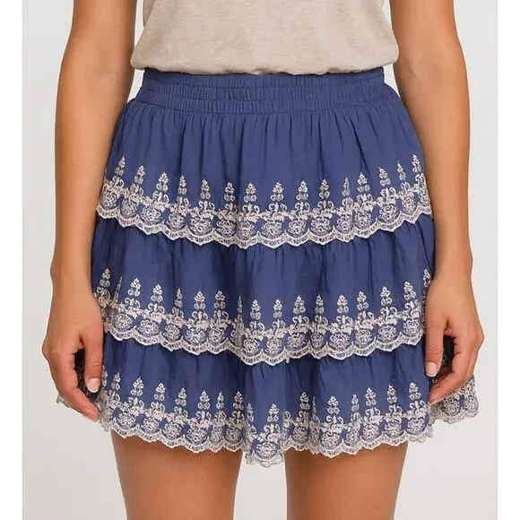 Rue 21 Skirt Juniors XL Blue Skater