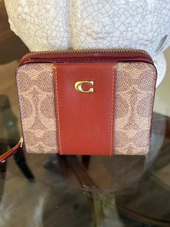 🤎🤎COACH ESSENTIAL MULTI LOGO BILLFOLD CANVAS & LEATHER WALLET!🤎🤎