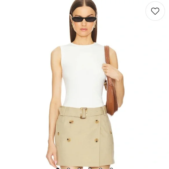 L'Academie by Marianna Caresse Tank in White