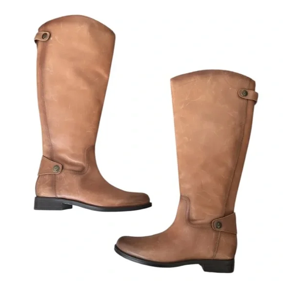 Leather‎ Riding Boots Classic Equestrian Style Tall Boots