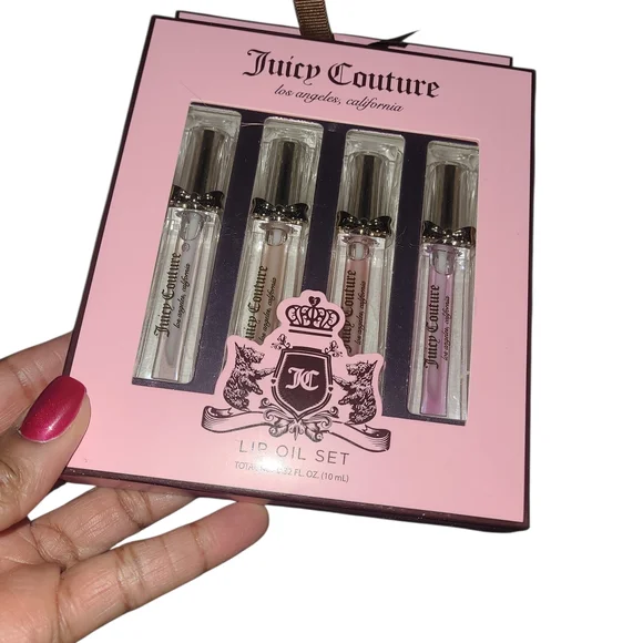Juicy Couture Lip Oil Collection - Clear and Light Purple
