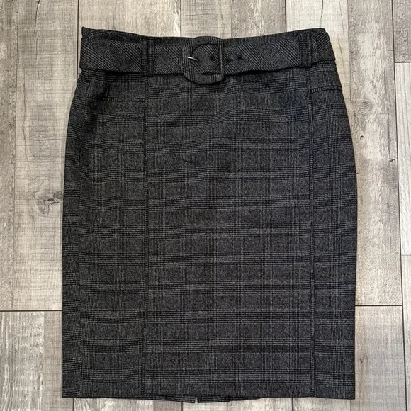 DALIA COLLECTION Gray Speckled Skirt