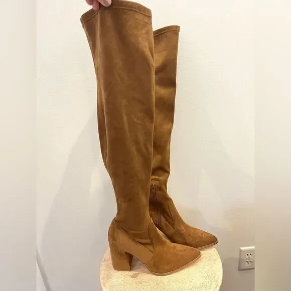 Steve Madden Tava Boots,‎ Cognac Brown Size 10