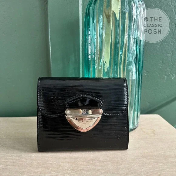 EUC Louis Vuitton Electric Epi Eugene Portefeuille Wallet Black