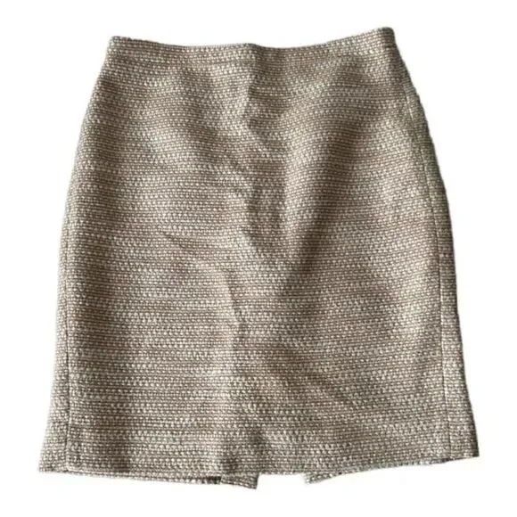 J. Crew Pink Tweed Pencil Shirt size 6