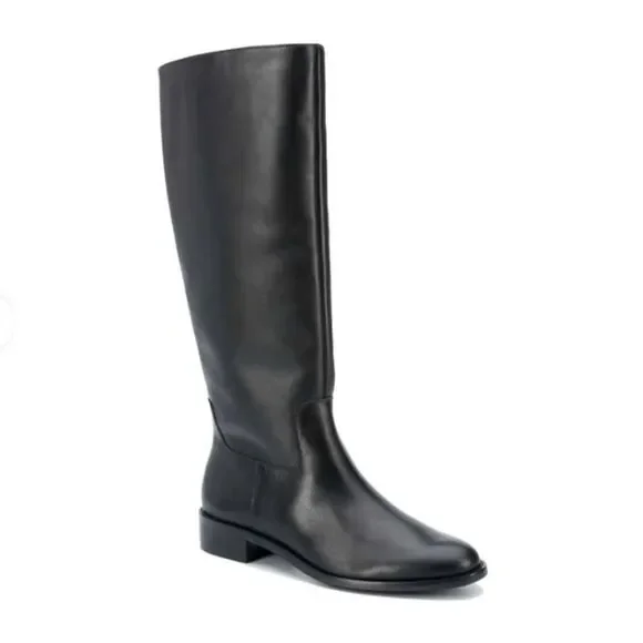 Walking Cradles Meadow Black Riding Style Leather Boots Size 6 M