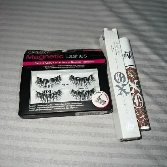 💖 5/$40 beauty bundle; KVD lip gloss and Ardell magnetic lashes