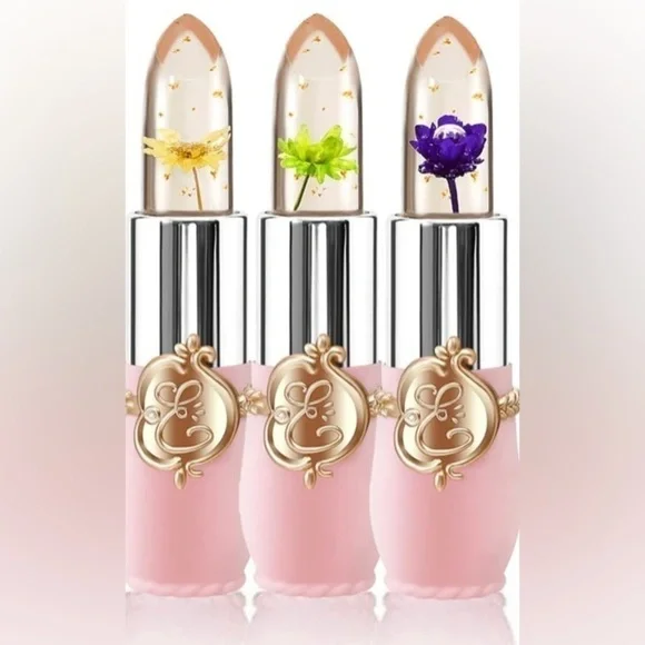 FLOWER Jelly Lipstick Set Temperature Change Moisturizer Color Change Li…