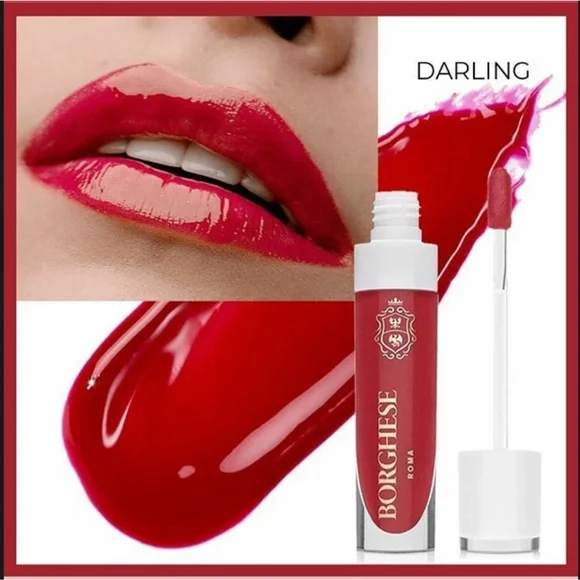 Borghese Shine Infusion Lip Gloss in Darling Red
