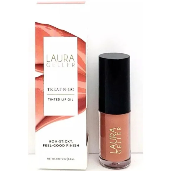Laura Geller Treat-N-Go Tinted Lip Oil- Crunch Time, 3.8ml (NEW IN BOX)