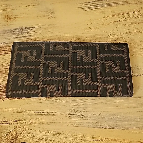 Fendi Bifold Long Zucca Wallet With Dust Bag Included.