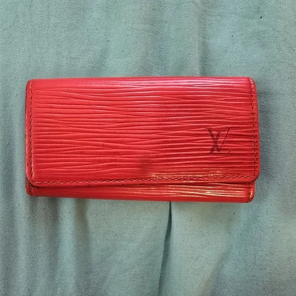 Louis Vuitton Red Epi Leather Wallet