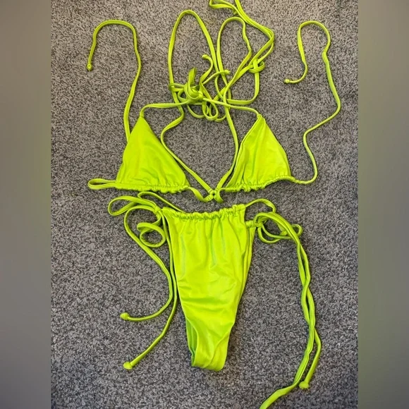 Frankie’s Bikinis Green Bikini