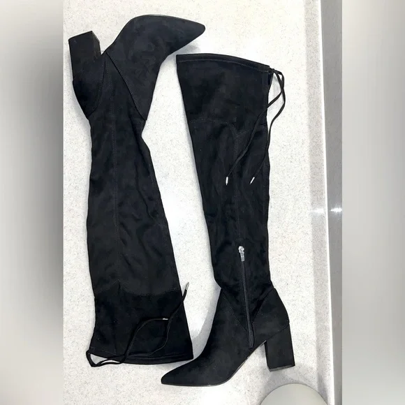 Mark Fisher Reda Black Over-the-knee boots
