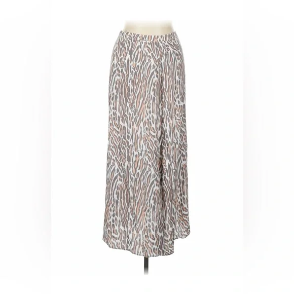 Aritzia Wilfred Midi Skirt - Animal Print (10)