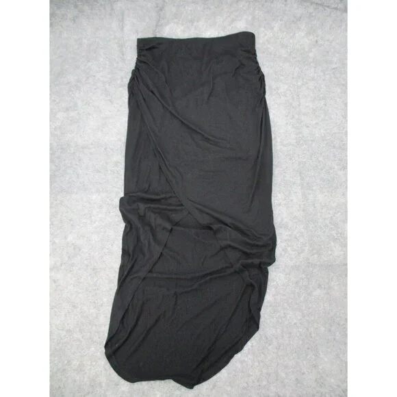 1 State Womens Skirt Small Black Lightweight Stretchy Casual Lyocell Pull On
