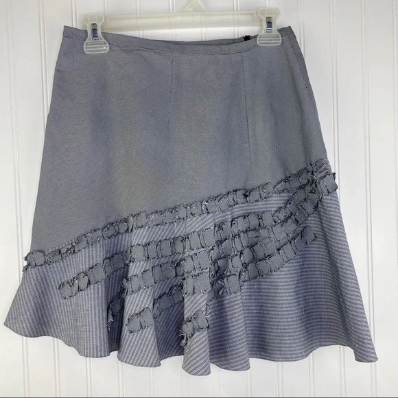 Sachin + Babi for Ankasa Gray Houndstooth Ruffle Skirt 4