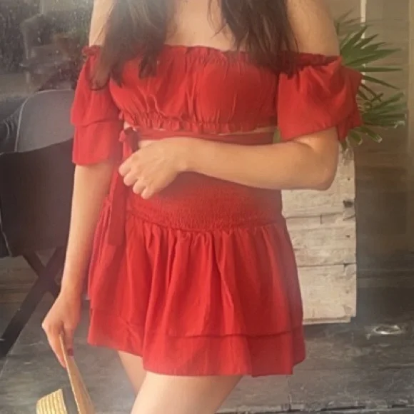 Shein beautiful red set