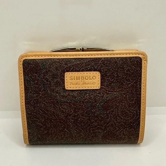 Classic Brown and Tan Wallet with Vintage Charm