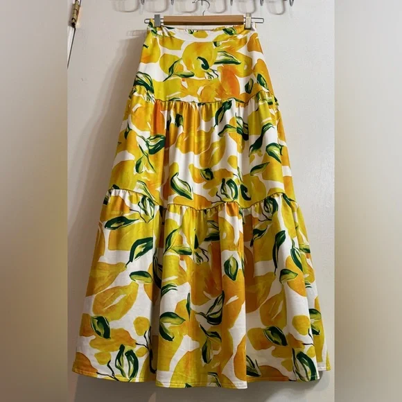 Tiered Lemon Skirt XS