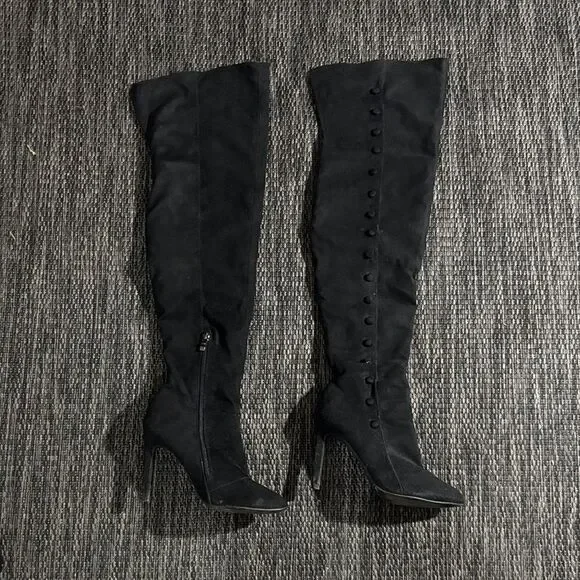 Hot kiss knee high suede boots