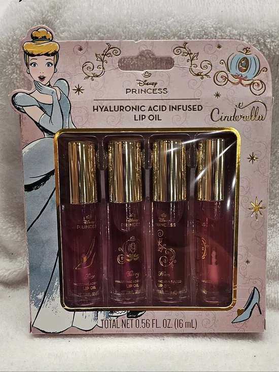 Cinderella Hyaluronic Acid Infused Lip Oil 4pc