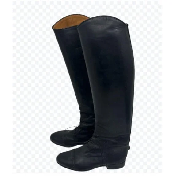 Bespoke E. Vogel Custom Leather English Riding Boots Black