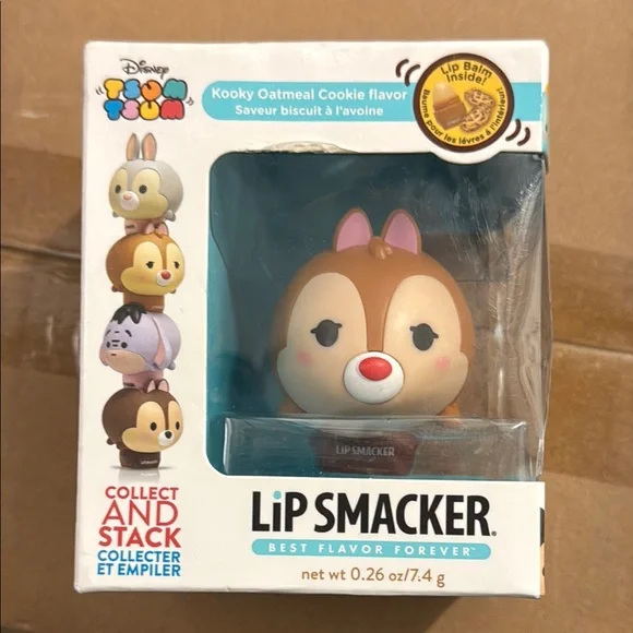 🍪🍪Disney Tsum Tsum Dale Kooky Oatmeal Cookie Flavor Lip Smacker🍪🍪