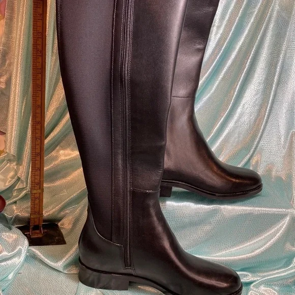 NWOT. Cole‎ Haan tall boots. Size 5b stretchy calf front leather. Gorgeous! 5