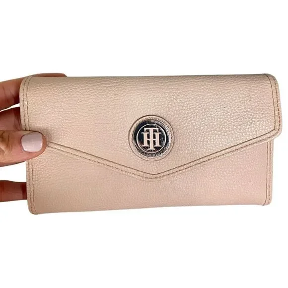 Tommy Hilfiger Pink Leather Wallet