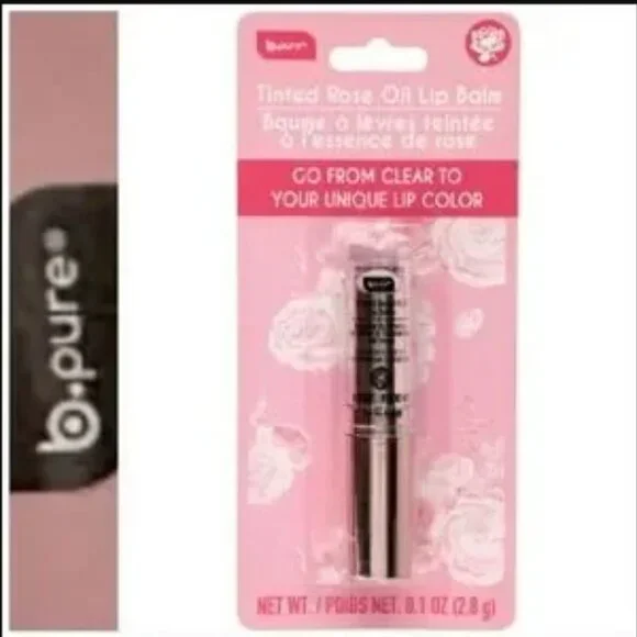 B-Pure Tinted Rose Oil Lip Balm0