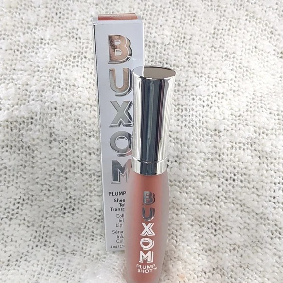 Buxom Plump Shot Sheer Tint in Plush Peach, 4ml/0.14fl oz