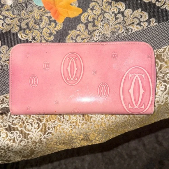 Pink Rare Cartier Designer Women's Wallet