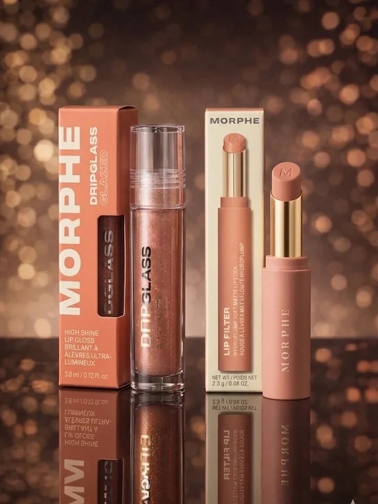 RARE Morphe Clean Girl Lip Kit - Teddy & Beige Blaze - NIB