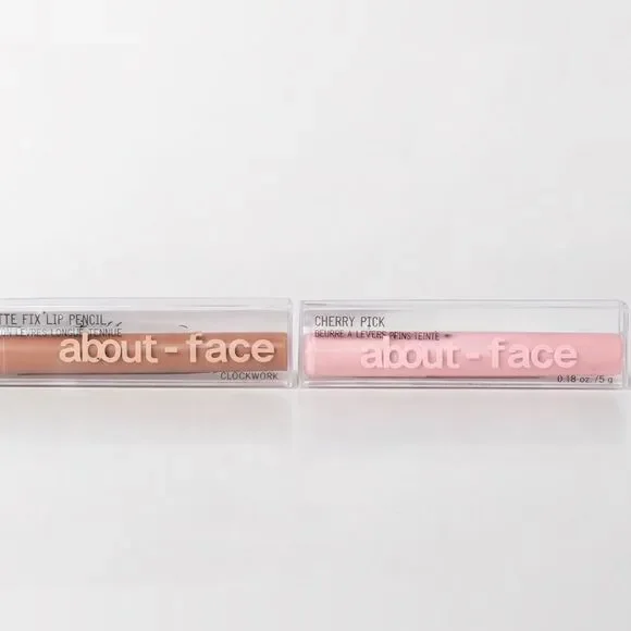 💖 About-Face Lip Duo – Clockwork Matte Liner + Pink Pira Butter NEW & Boxed 💄✨