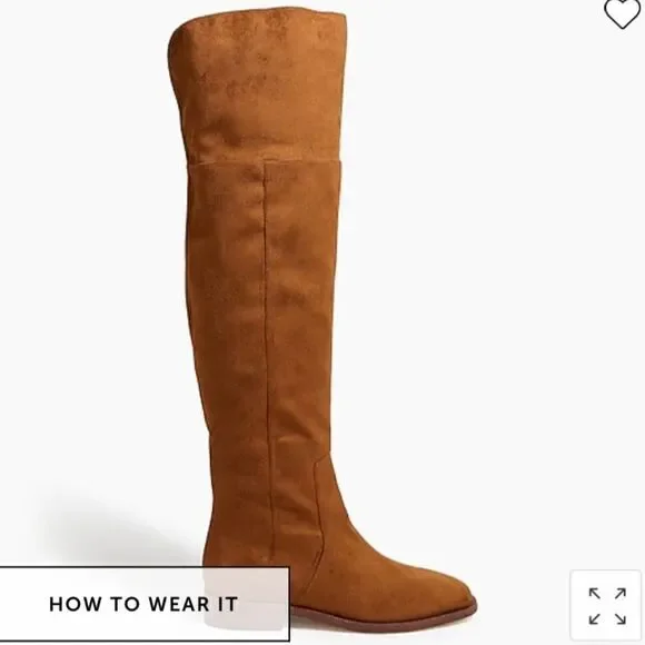 J. Crew Factory Over-the-knee microsuede boots Item AG056*