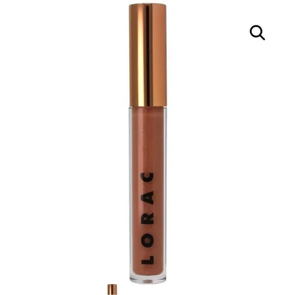NIB 18.00 LORAC  UNZIPPED SHEER SILK LIP GLOSS- UNFAZED