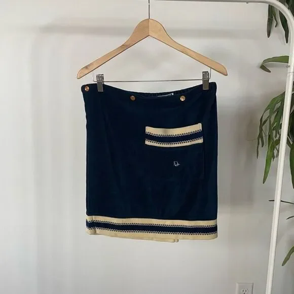 Vintage Christian Dior Velour Robe Skirt