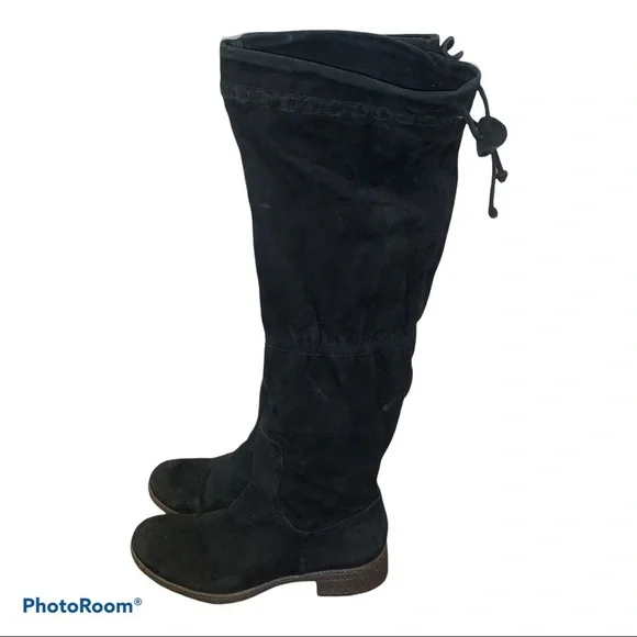 Naya Black Suede Over the Knee Riding Boots size 6.5
