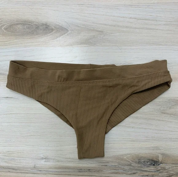 Frankie's Bikinis Ribbed Swim Bottoms