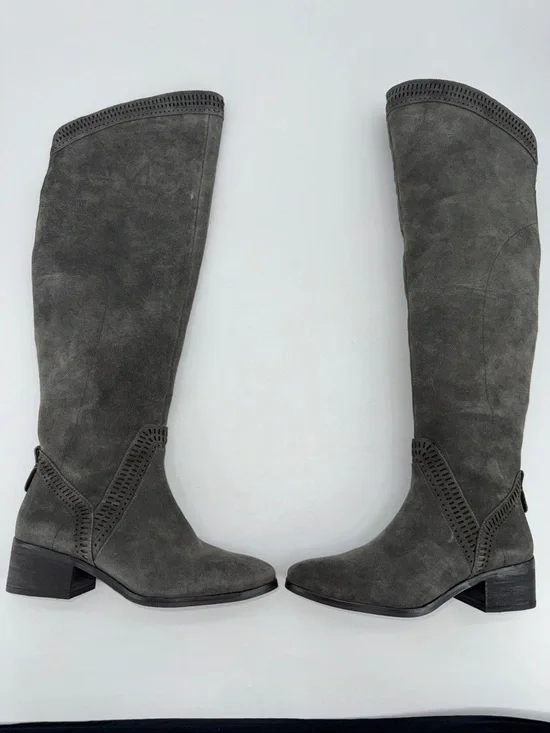 NWOT Vince Camuto Over-the-Knee Suede Boots in Charcoal Gray size 9